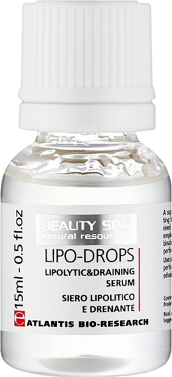 Ліполітична дренажна сироватка для обличчя і тіла - Beauty Spa Atlantis Lipo-Drops — фото N1