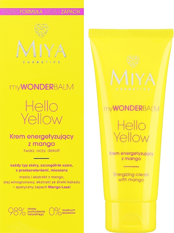 Енергетичний крем із манго - Miya Cosmetics My Wonder Balm Hello Yello — фото N1