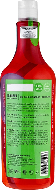 Безсульфатный кондиционер "Витамин С" для роста волос - Inoar Bombar Conditioner — фото N2
