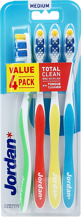 Зубна щітка - Jordan Total Clean Medium — фото N1
