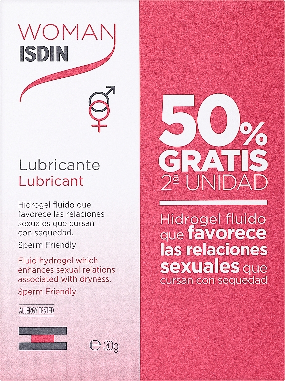 Набор - Isdin Isdin Woman Hydrogel Lubricant (lubricant/2x30g)  — фото N1