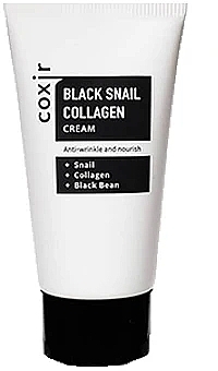 Антивозрастной питательный крем для лица - Coxir Black Snail Collagen Cream Anti-Wrinkle And Nourish (мини) — фото N1