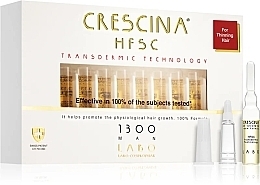Ампулы для восстановления роста волос у мужчин - Crescina HFSC Transdermic 1300 Man — фото N1