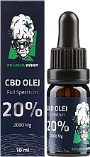 Конопляное масло полного спектра 20% - Zelena Baba CBD 20% Full Spectrum 2000Mg — фото N2