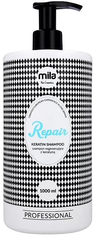 Восстанавливающий шампунь с кератином - Mila Professional Repair Keratin Shampoo — фото N1