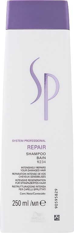 Восстанавливающий шампунь для поврежденных волос - Wella Professionals Wella SP Repair Shampoo — фото N3