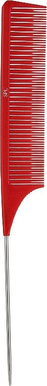 Расческа для мелирования SPL 9105, красная - SPL — фото N1