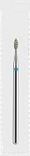 Парфумерія, косметика Фреза алмазна синя «Оливка гостра», діаметр 1,8 мм, довжина 4 мм - Divia DF007-18-B