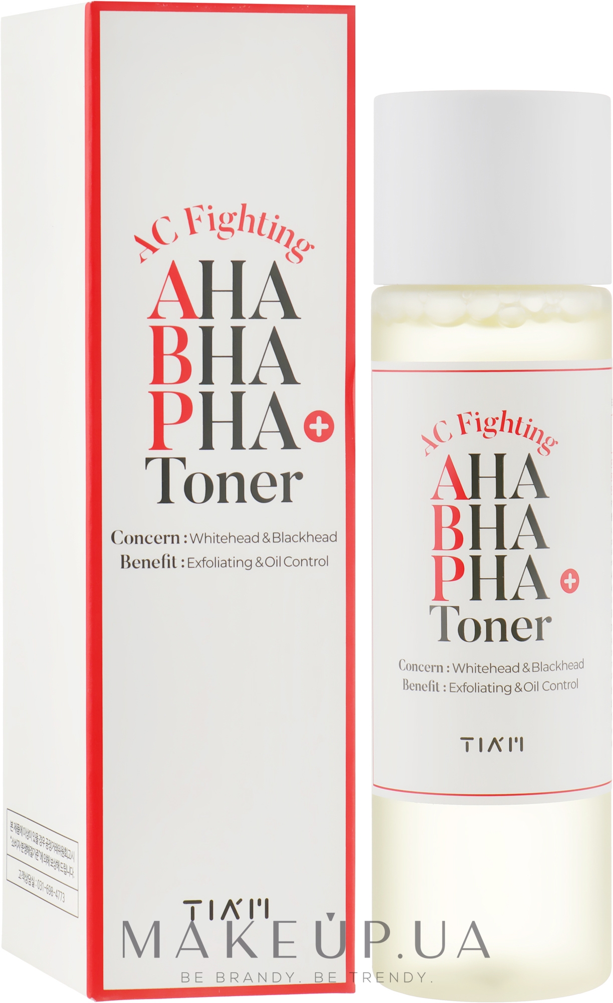 Тонік для обличчя - Tiam AC Fighting AHA BHA PHA Toner — фото 180ml