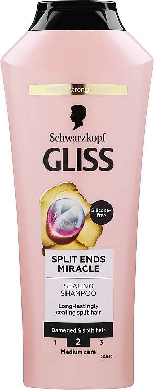 Шампунь проти посічених кінчиків - Schwarzkopf Gliss Split Ends Miracle Sealing Shampoo — фото N1