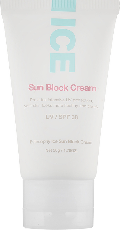 Солнцезащитный крем для лица - Estesophy Ice Sun Block Cream UV/SPF 38 — фото N1
