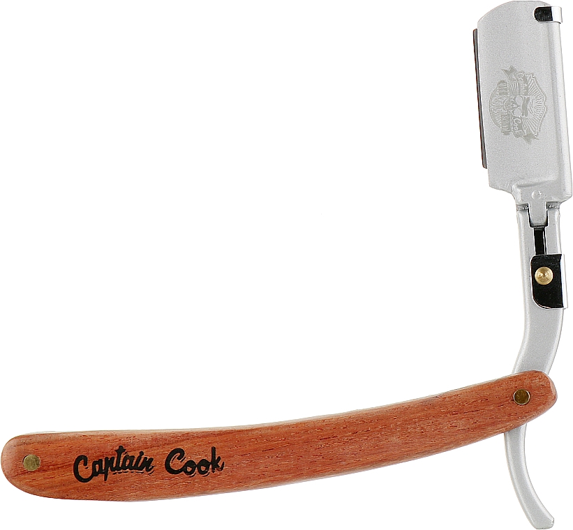 Небезпечна бритва, 04894 - Eurostil Captain Cook Wooden Shaving Razor — фото N2