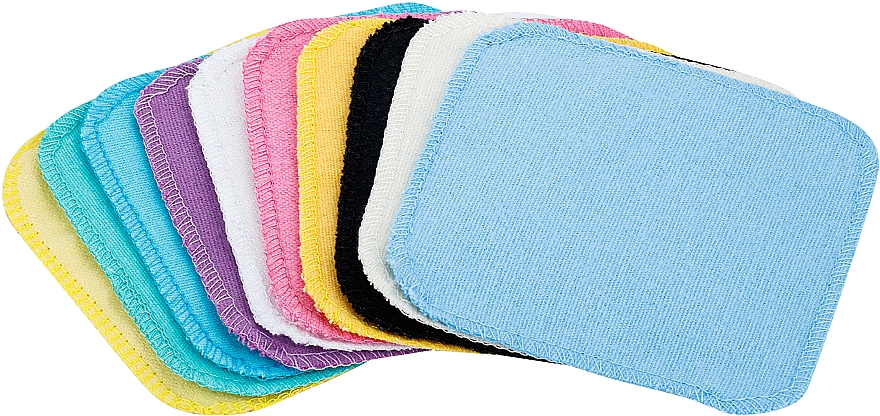 Спонжики многоразовые для демакияжа в мешочке для стирки "ToFace" - MAKEUP Remover Sponge Set Multicolour & Reusable — фото N4