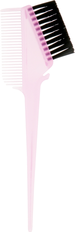 Пензлик для фарбування волосся з гребінцем, рожевий - Tico Professional — фото N1