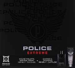 Духи, Парфюмерия, косметика Police Extreme - Набор (edt/100ml + shampo/100ml)