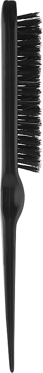 Щетка для начеса волос 02452, с натуральной щетиной, черная - Eurostil — фото N2