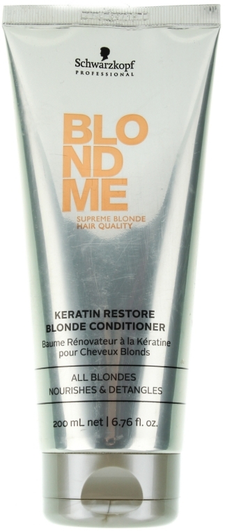 Кондиционер "Кератиновое Восстановление" - Schwarzkopf Professional BlondMe Keratin Restore Blonde Conditioner