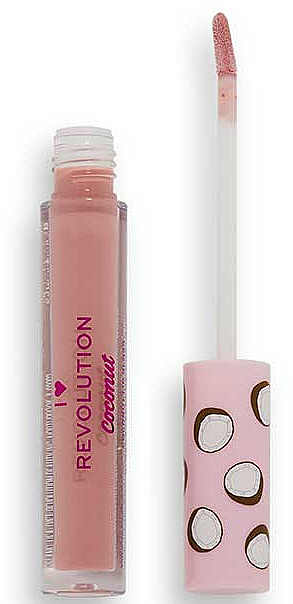 Блиск для губ - I Heart Revolution Tasty Coconut Lip Gloss — фото N1