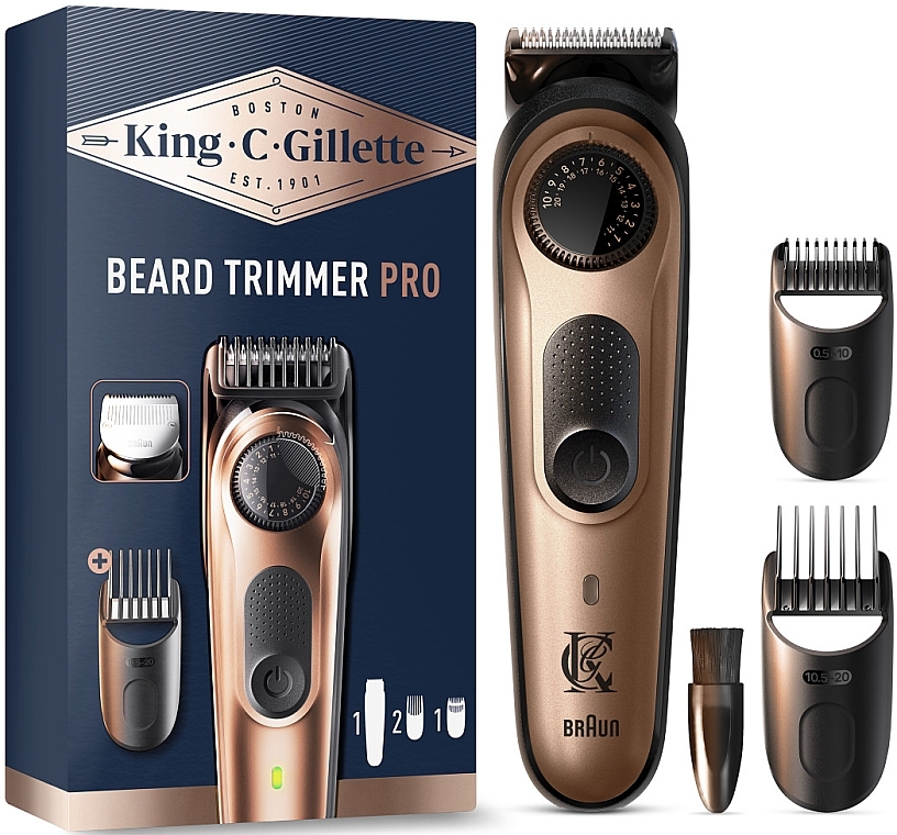 Триммер для бороды - Gillette King C. Beard Trimmer Pro S6 — фото N1