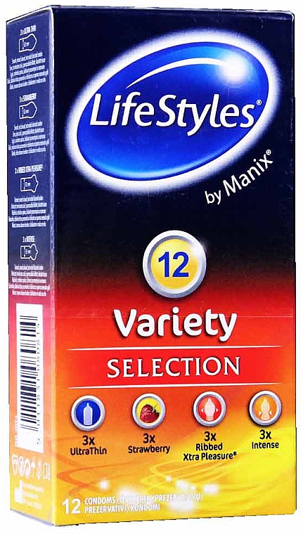 Презервативи, 12 шт. - LifeStyles Variety — фото N1