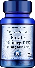 Харчова добавка "Фолієва кислота", 400 mcg - Puritan's Pride Folic Acid 400 mcg — фото N1