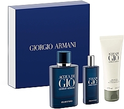 Духи, Парфюмерия, косметика Giorgio Armani Acqua di Gio Profondo - Набор (edp/75ml + edp/15ml + sh/gel/75ml)