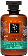 Гель для душу з ефірними маслами - Apivita Refreshing Fig Shower Gel with Essential Oils — фото N3