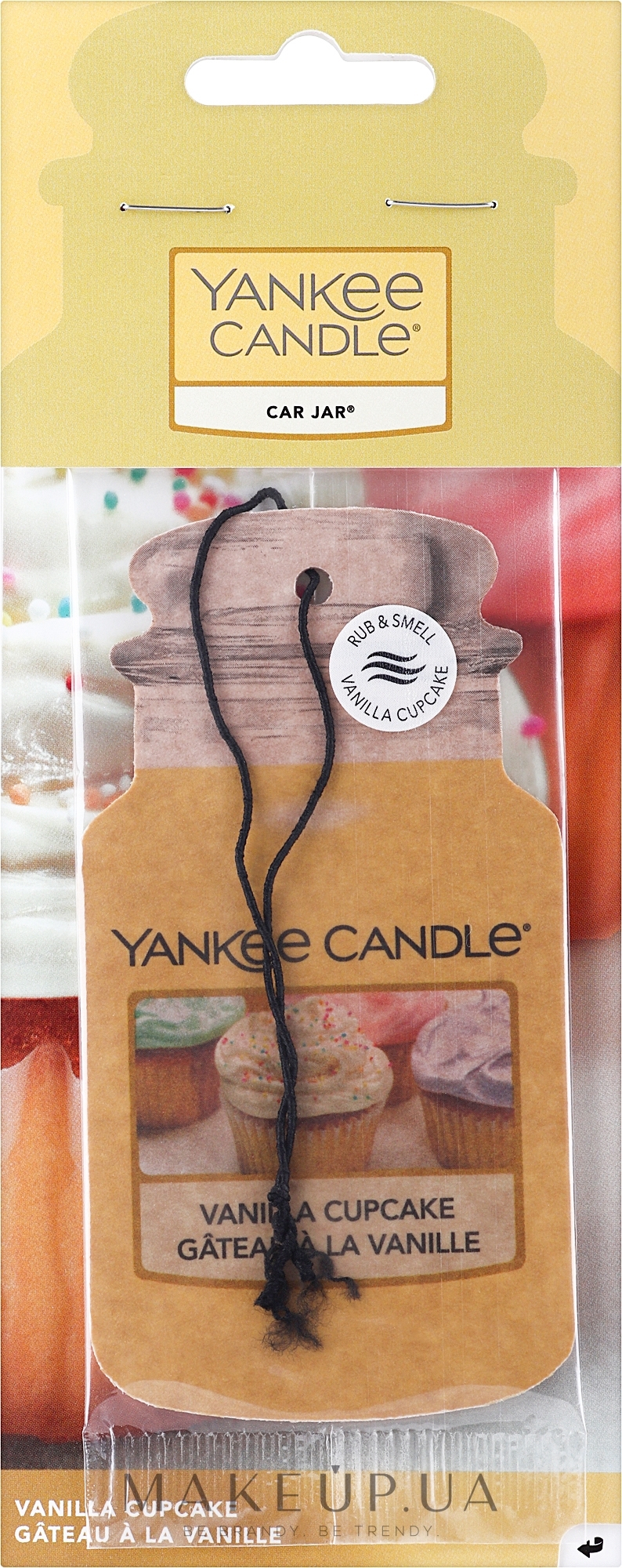 Ароматизатор автомобильный сухой - Yankee Candle Classic Car Jar Vanilla Cupcake — фото 1шт