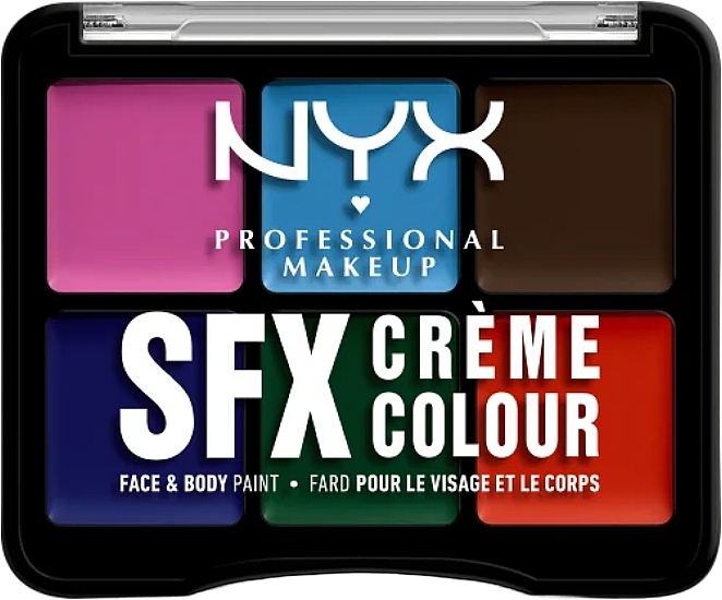 Палитра цветов - NYX Professional SFX Face & Body Paint Secondary — фото N1