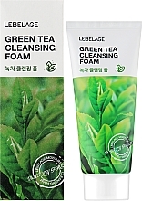 Очищувальна пінка для обличчя із зеленим чаєм - Lebelage Green Tea Cleansing Foam — фото N2