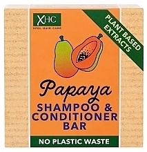 Парфумерія, косметика Твердий шампунь-кондиціонер - Xpel Marketing Ltd Papaya Shampoo & Conditioner Bar