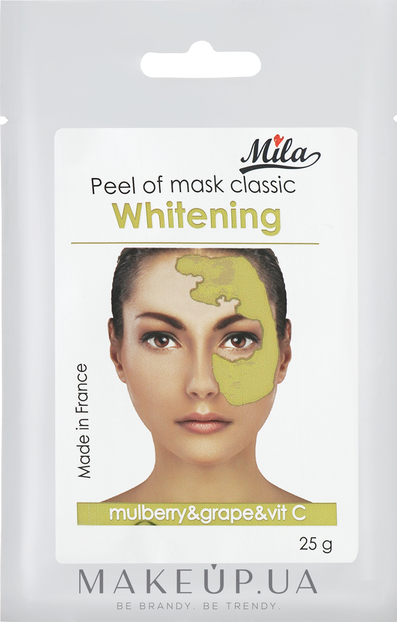 Маска альгинатная классическая порошковая "Камнеломка, шелковица, виноград, витамин С" - Mila Mask Peel Of Whitening-Vegetal-Vitamin C — фото 25g