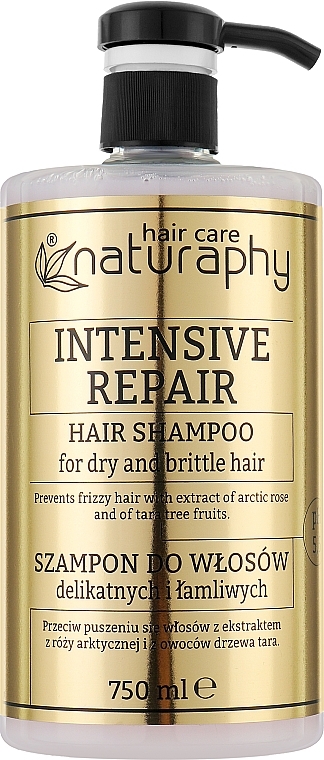 Шампунь з екстрактом арктичної троянди і фруктів дерева тара - Bluxcosmetics Naturaphy Hair Shampoo — фото N1