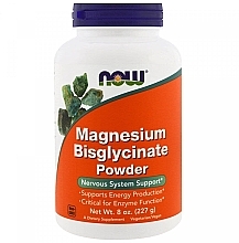 Мінерали Бісгліцинат магнію, 250 мг, порошок - Now Foods Magnesium Bisglycinate Powder — фото N1