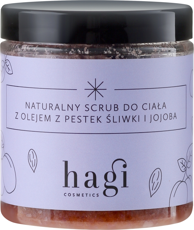 Натуральный скраб с маслом сливы и жожоба - Hagi Scrub — фото N1