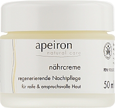 Питательно-восстанавливающий ночной крем - Apeiron Nourishing Regenerating Night Cream — фото N1
