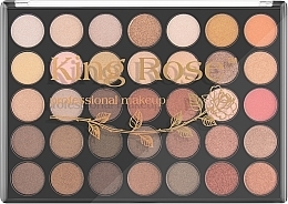 Палетка теней для век, 35 цветов - King Rose Eyeshadow Palette 35OS — фото N2