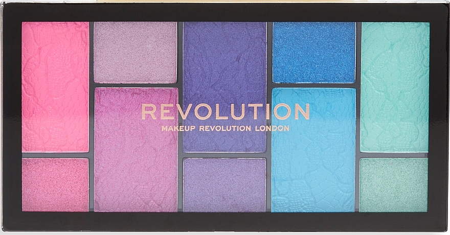 Палитра теней для век - Makeup Revolution Reloaded Dimension Eyeshadow Palette Vivid Passion — фото N1