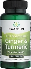 Пищевая добавка "Имбирь и куркума" - Swanson Full Spectrum Ginger & Turmeric — фото N1