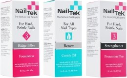 Парфумерія, косметика Набір - Nail Tek Pedicure (serum/15ml + serum/15ml + oil/15ml)