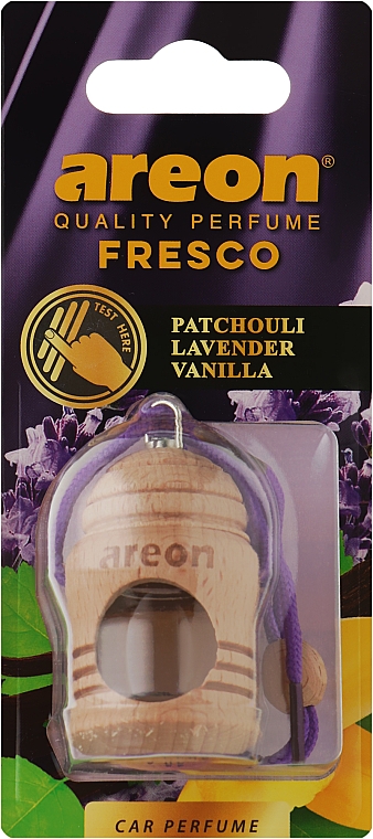 Ароматизатор для авто "Пачулі-лаванда-ваніль" - Areon Fresco Patchouli Lavender Vanilla — фото N1