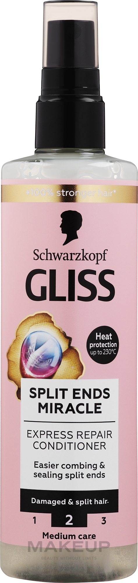 Кондиціонер для пошкодженого волосся та посічених кінчиків - Schwarzkopf Gliss Split Ends Miracle Express-Repair Conditioner — фото 200ml
