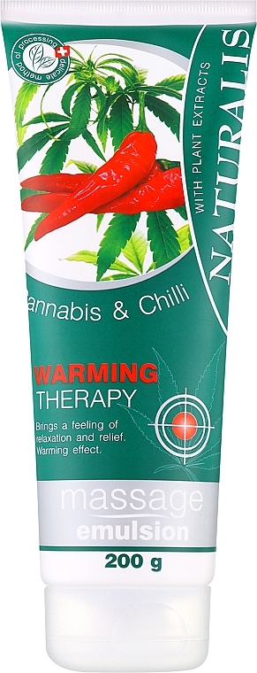 Емульсія для масажу - Naturalis Cannabis & Chilli Massage Emulsion — фото N1