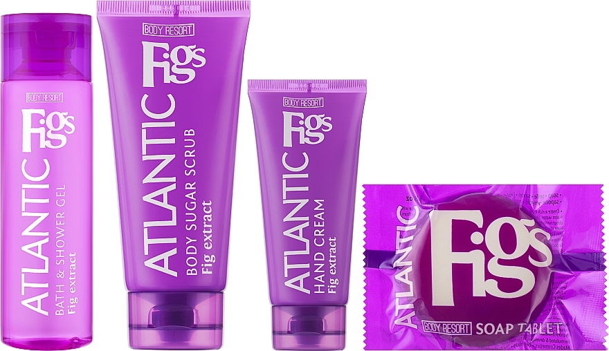 Набор "Атлантический инжир" - Mades Cosmetics Body Resort (sh/gel/250ml + b/sc/250ml + h/cr/100ml + soap/50g) — фото N2
