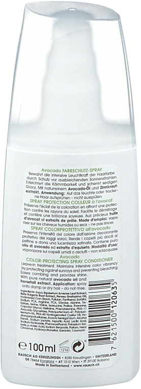 Спрей-кондиціонер для захисту кольору волосся - Rausch Avocado Color-Protecting Spray Conditioner — фото N2