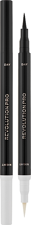 Подводка для глаз 2 в 1 - Makeup Revolution Pro 24hr Lash Day & Night Liner Pen — фото N1