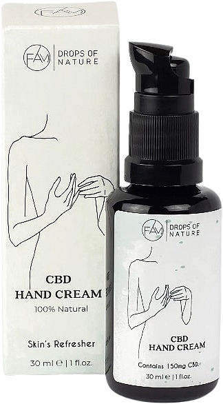 Крем для рук - Fam Drops Of Nature CBD Hand Cream — фото N1