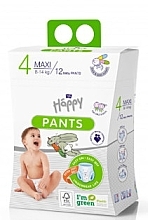 Детские подгузники-трусики Maxi 8-14 кг, размер 4, 12 шт. - Bella Baby Happy Pants  — фото N1