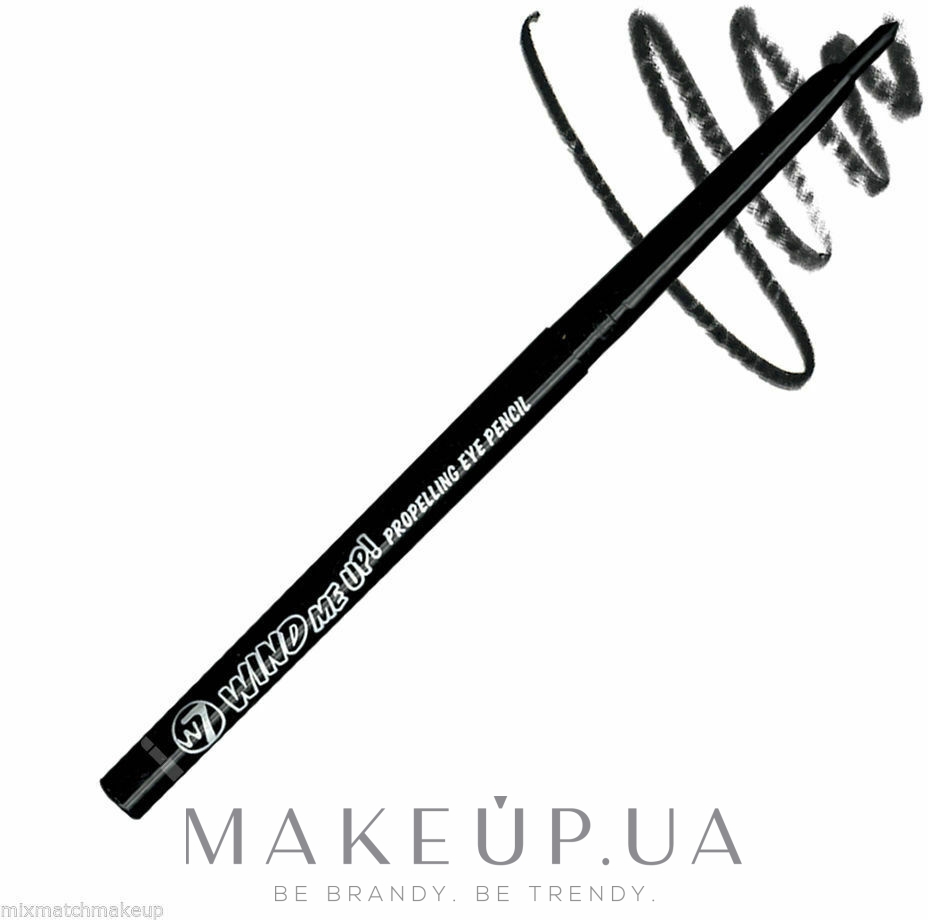 Автоматичний олівець для очей - W7 Wind Me Up! Propelling Eyeliner — фото Black