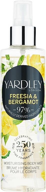 Yardley Freesia & Bergamot - Спрей для тела — фото N1